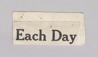 To Do Some Good Each Day