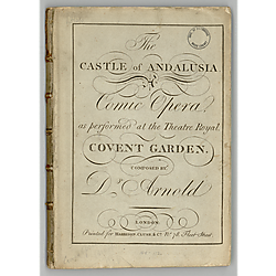 Castle of Andalusia. Vocal score Vocal score
