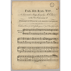 Harlequin teague. Vocal score