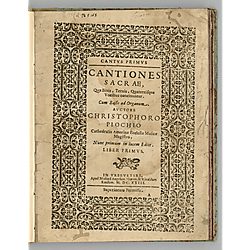 Cantiones sacrae