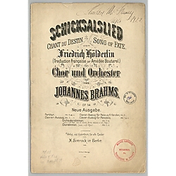 Schicksalslied. Vocal score. Vocal score. Polyglot
