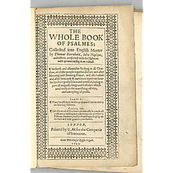 Whole book of psalms. 1639