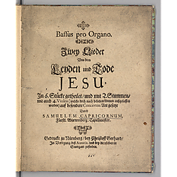 Lieder von dem Leyden und Tode Jesu