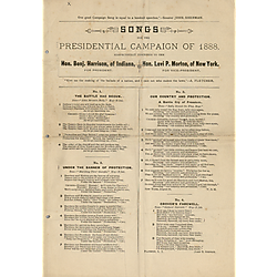 Songs for the presidential campaign of 1888