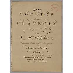 Sonatas, violin, harpsichord
