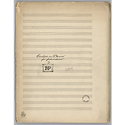 Overture, orchestra, A minor