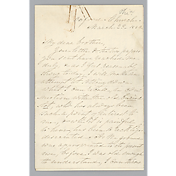Letter from Ann Eliza to Morrison Foster