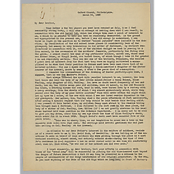 Letter from Ann Eliza to Morrison Foster, retyped by Evelyn Morneweck
