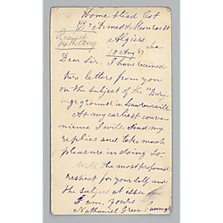 Postcard from Nathaniel G. Gunnegle to Morrison Foster