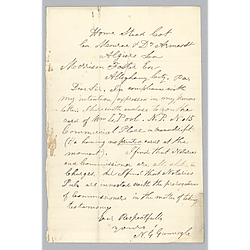 Letter from Nathaniel G. Gunnegle to Morrison Foster