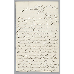 Letter from G.W. Irwin to J.E. McKelvy