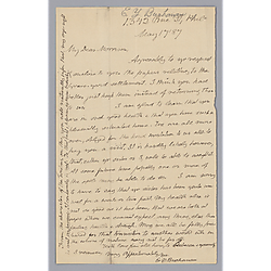 Letter from Mrs. E.Y. Buchanan to Morrison Foster