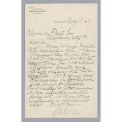 Letter from S.A. Will to Morrison Foster
