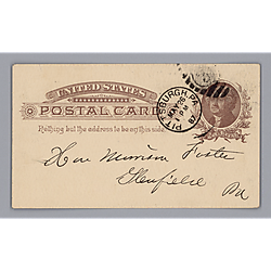 Postcard from G. Seebird to Morrison Foster