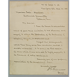 Letter from William Tecumseh Sherman to Morrison Foster