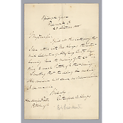 Letter from Rutherford B. Hayes to Morrison Foster