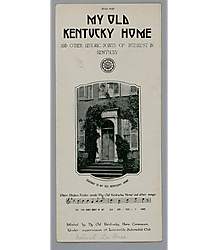 My Old Kentucky Home, Bardstown, KY, pamphlet and road map
