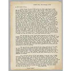 Letter from Madge Rowan Frost to Evelyn Morneweck (typed copy)