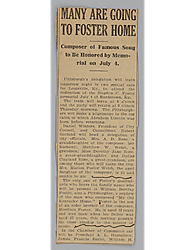News clippings, "Document Pittsburgh Delegation in Kentucky"