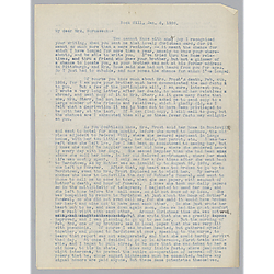 Letter from Lorena Callahan to Evelyn Morneweck (2 pages)