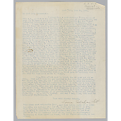 Letter from Lorena Callahan to Evelyn Morneweck
