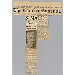 Article on the death of Warren Clay Callahan, The Courier Journal