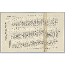 Letter from Lorena Callahan to Evelyn Morneweck