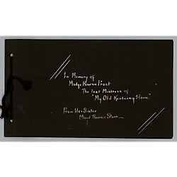 Photobook: In Memory of Madge Rowan Frost, the Last Mistress of My Old Kentucky Home