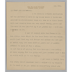 Letter from Julie McIlvaine to Evelyn Morneweck