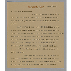 Letter from Julie McIlvaine to Evelyn Mornweck