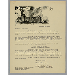 Letter from Fletcher Hodges, Jr., to Evelyn Morneweck