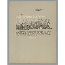 Letter from Evelyn Morneweck to Fletcher Hodges, Jr.