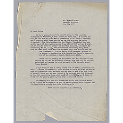Letter from Evelyn Morneweck to Julie McIlvaine