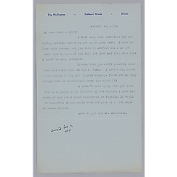 Letter from Julie McIlvaine to Evelyn Morneweck