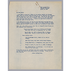 Letter from Evelyn Morneweck to Julie McIlvaine
