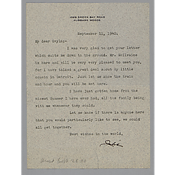 Letter from Julie McIlvaine to Evelyn Morneweck