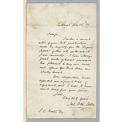 From Mrs. Esten Cooke to Stephen Foster