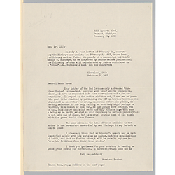 From Evelyn Foster Morneweck to Josiah Lilly