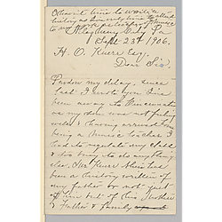 From Marion Foster Welsh to H.O. Knerr Esquire