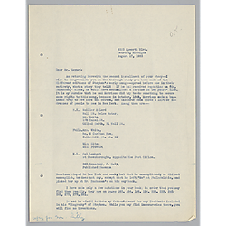 From Evelyn Foster Morneweck to John Tasker Howard