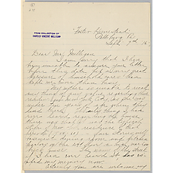 From Jessie W. Rose to Harold Vincent Milligan
