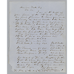 From Mr. H. Miller to Morrison Foster