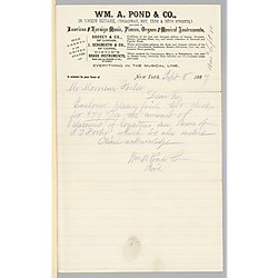 Cover letter for July 1887 royalties