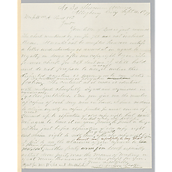 Letter from Morrison Foster to William A. Pond & Co.