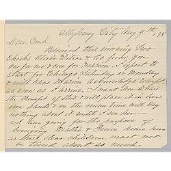 Letter from Jane (Foster) Wiley to Morrison Foster