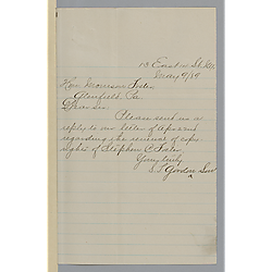 Letter from S.T. Gordon & Son to Morrison Foster