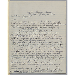 Letter/agreement from Morrison Foster to Oliver Ditson