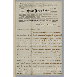 Letter from Oliver Ditson & Co. to Morrison Foster