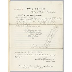 Library of Congress copyright certificate for "Oh Boys Carry Me 'Long"
