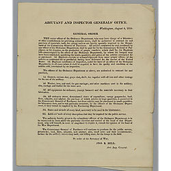 General Order: Adjutant and Inspector General's Office